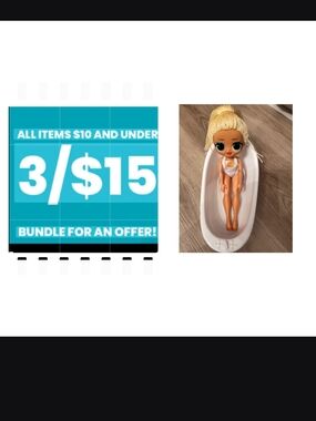 LOL Doll in White Swim Suit- Play